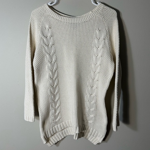 Cynthia Rowley Women’s Cream/Ivory Knitted Sweater- Large - Picture 2 of 12